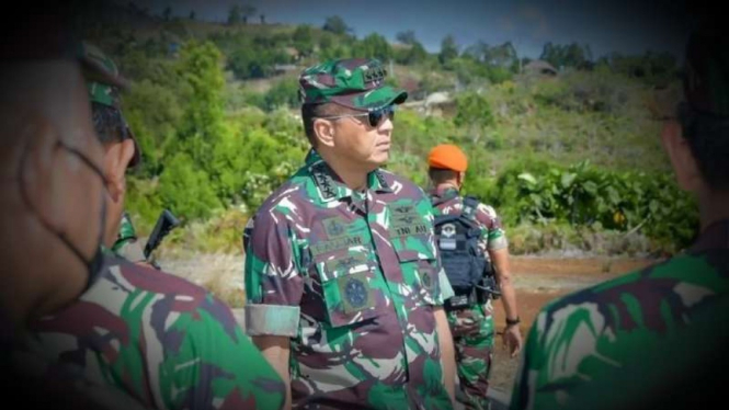 VIVA Militer: KSAU Marsekal TNI Fadjar Prasetyo saat berkunjung ke Jayapura