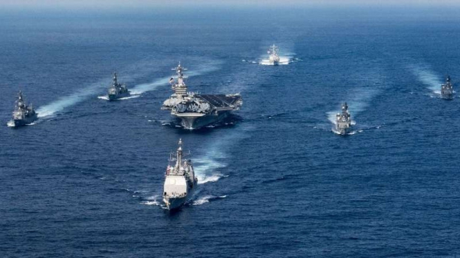 VIVA Militer: Armada Angkatan Laut Amerika Serikat di Laut China Selatan