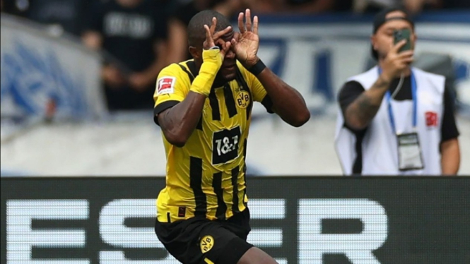 Striker Borussia Dortmund, Anthony Modeste. 