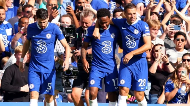 Laga Chelsea vs Leicester City, The Blues berhasil meraih kemenangan 2-1.