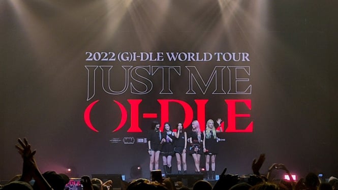 Konser (G)I-DLE di Jakarta.