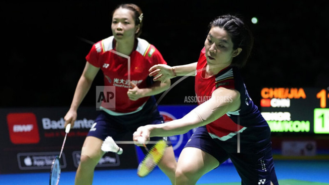 Ganda putri China, Chen Qingchen/Jia Yifan di Kejuaraan Dunia 2022