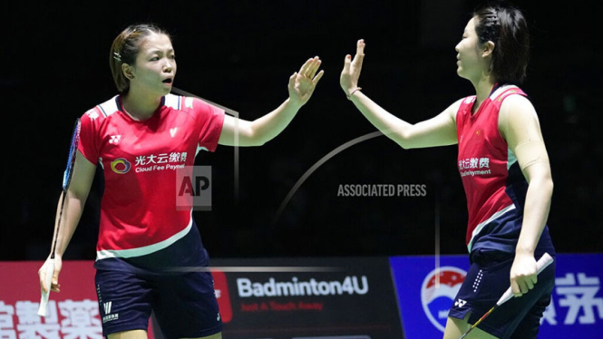 Ganda putri China, Chen Qingchen/Jia Yifan di Kejuaraan Dunia 2022