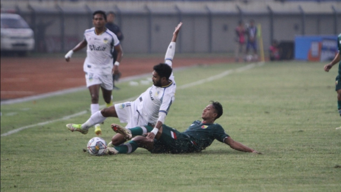 Pertandingan pembukaan Liga 2 2022/23 antara Persikab Kab. Bandung vs PSIM Jogja