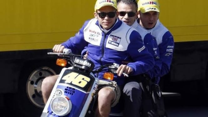 Motor Yamaha Giggle 50 Bekas Dipakai Valentino Rossi