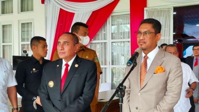 Menpora Malaysia, Datuk Seri Ahmad Faizal Azumu dan Gubernur Sumut Edy Rahmayadi