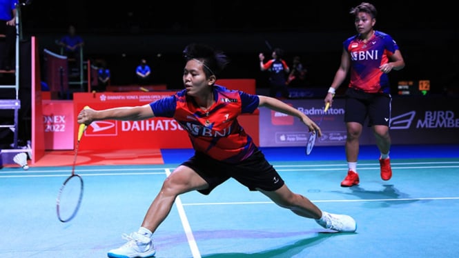 Apriyani Rahayu/Siti Fadia Silva Ramadhanti di Japan Open 2022