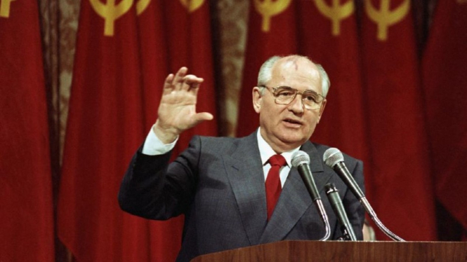 Mantan Presiden Uni Soeviet Mikhail Gorbachev.