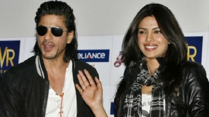 Shah Rukh Khan dan Priyanka Chopra.