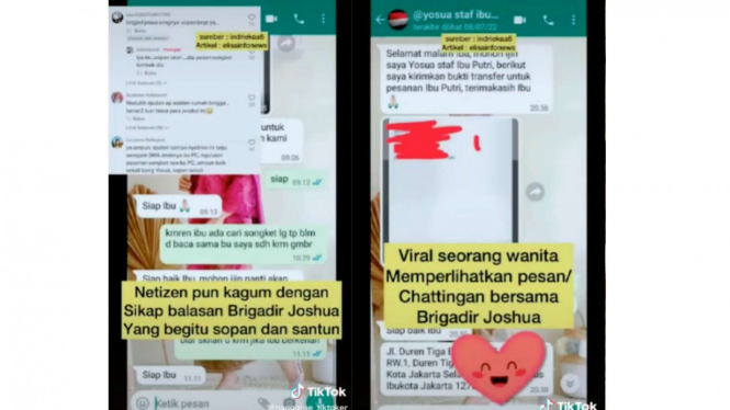 Isi Chatting Brigadir J dengan Penjual Songket, Netizen: Sopan Banget