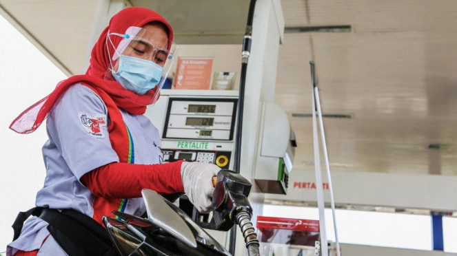 BBM Pertalite di SPBU.