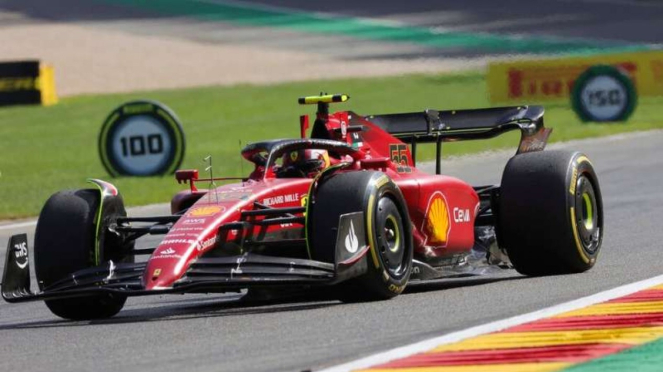 O piloto da Scuderia Ferrari, Carlos Sainz