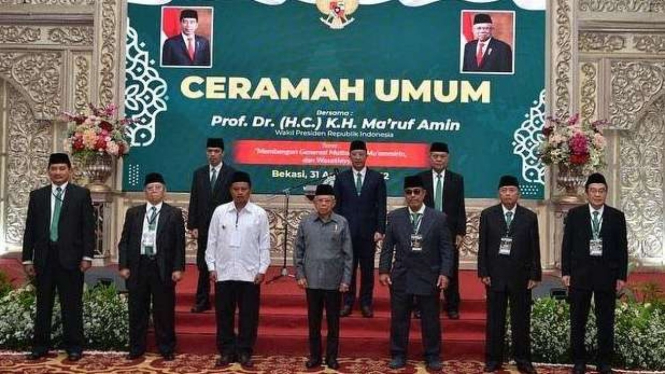 Wapres KH Maruf Amin di Yayasan Wakaf Al Muhajirien Jakapermai