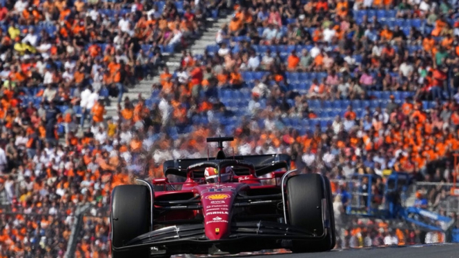 Pembalap Ferrari, Charles Leclerc Kualifikasi F1 GP Belanda 2022