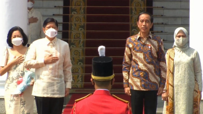 Presiden Jokowi menerima kunjungan kenegaraan Presiden Filipina Marcos Jr