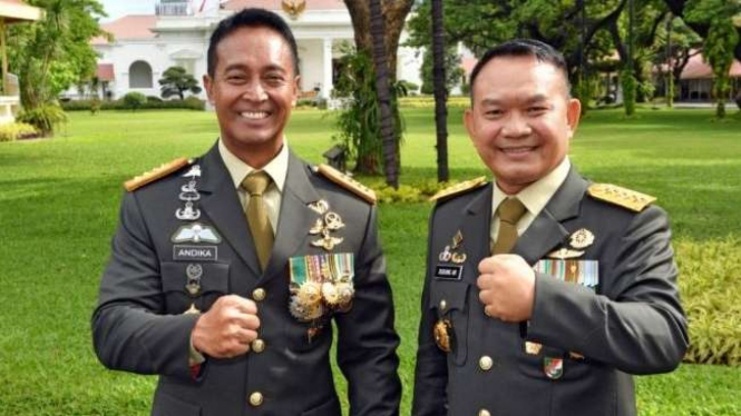 Jenderal Andika Perkasa dan Jenderal Dudung Abdurrachman.