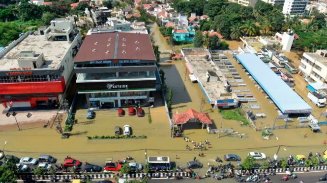 India’s tech hub city flooded