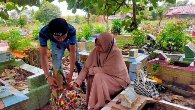 Makam AM santri Gontor yang meninggal akibat penganiayaan