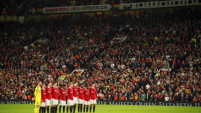 Penghormatan kepada Ratu Elizabeth II jelang Manchester United vs Real Sociedad
