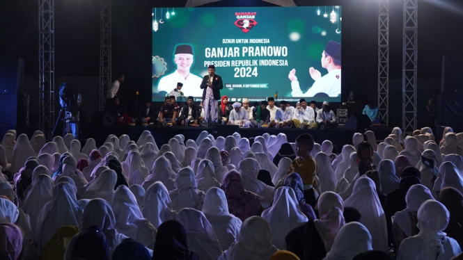 Relawan gelar istigasah dan doa bersama untuk Ganjar Pranowo di Banten.