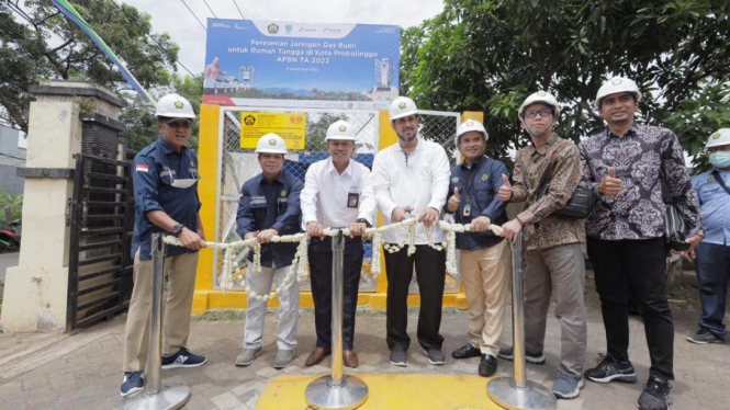 BPH Migas dan Pemkot Probolinggo resmikan Jaringan Gas Kota Probolinggo, (09/09)