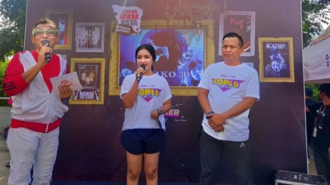 ANTV Corner di car free day kedatangan peserta Koplo Superstar.