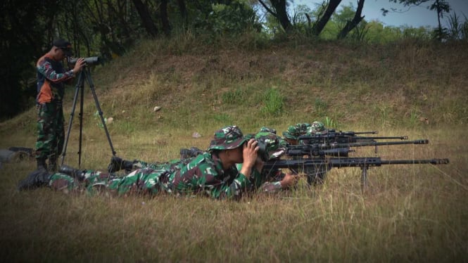 VIVA Militer: Sniper Kopasgat TNI Angkatan Udara.