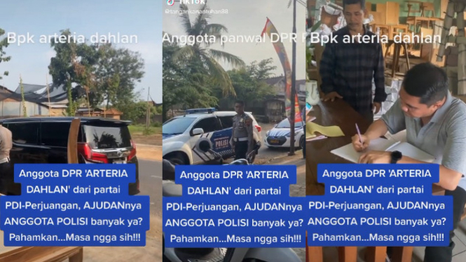 Viral Anggota DPR RI Arteria Dahlan Beli Mebel Dikawal Banyak Polisi