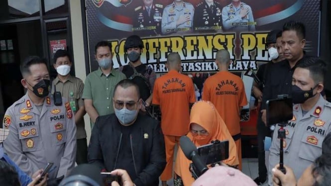 Polres Tasikmalaya merilis kasus penganiayaan monyet untuk konten