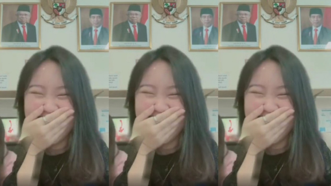 Viral Wanita Ini Bikin Video Kepala Jokowi Muter-muter  