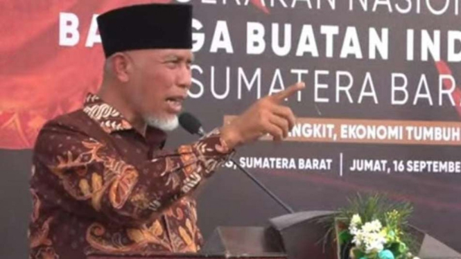 Gubernur Sumatera Barat Mahyeldi Ansharullah.