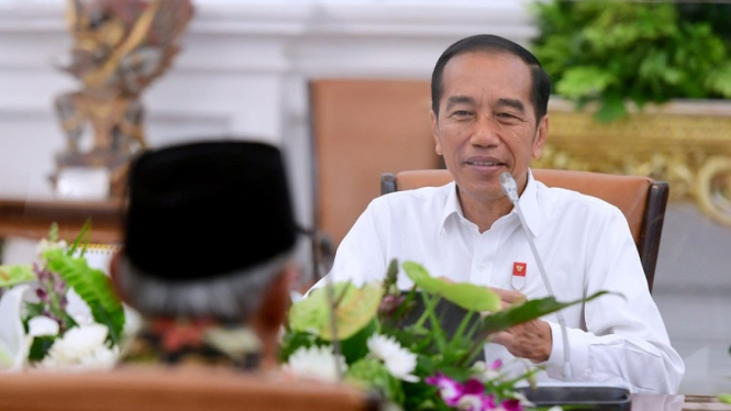 Presiden Jokowi menerima Pengurus PP Muhammadiyah di Istana