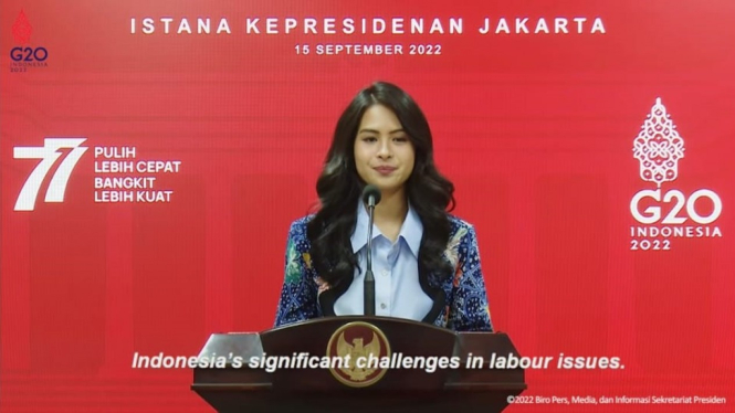 Maudy Ayunda as the Spokesperson for Indonesian G20