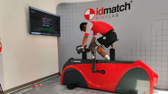 M Fadli Imammuddin menjajal teknologi bike fitting idmatch