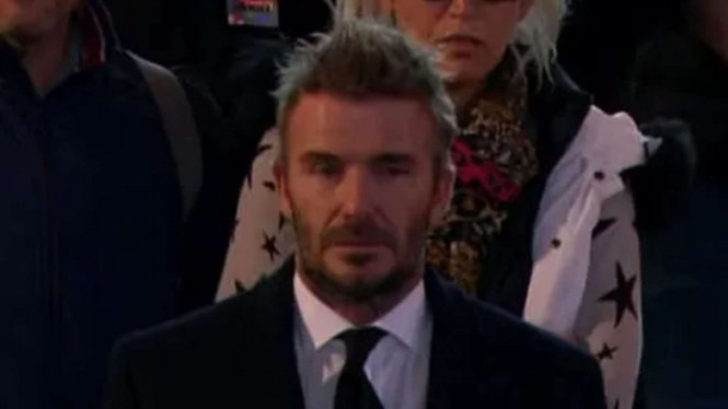 David Beckham tampak emosional saat beri penghormatan kepada Ratu Elizabeth II