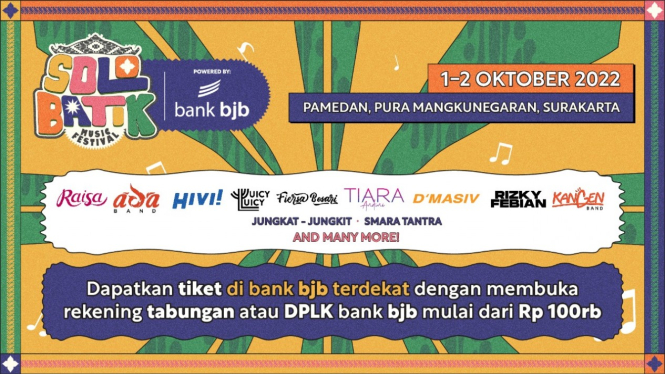 Solo Batik Music Festival oleh bank bjb.