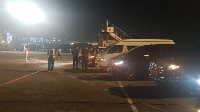 Kepulangan jenazah Almarhum Azyumardi Azra di Bandara Soetta.