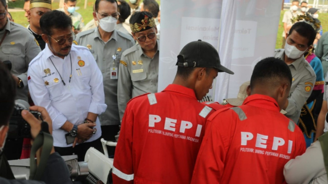 Menteri Pertanian Syahrul Yasin Limpo hadiri peresmian Asrama Politeknik PEPI