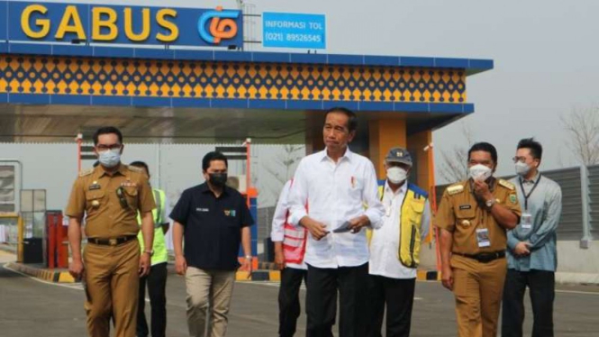 Presiden Jokowi resmikan ruas tol Cibitung-Cilincing dan Serpong-Balaraja