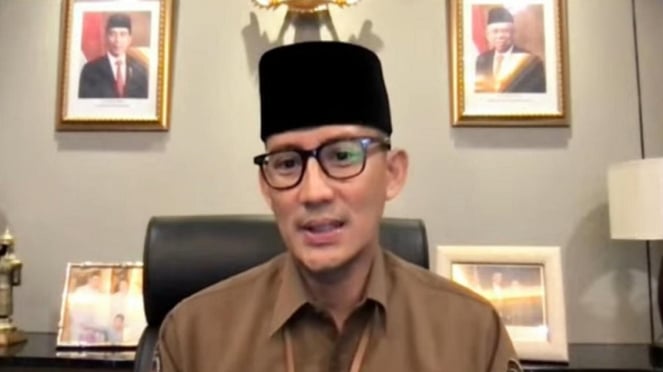 Menteri Pariwisata dan Ekonomi Kreatif Sandiaga Salahuddin Uno