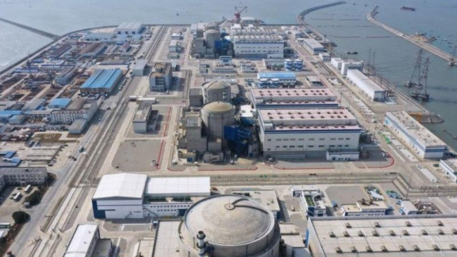  Hualong One, reaktor nuklir generasi ketiga China, yang baru dioperasikan di pesisir Provinsi Fujian.
