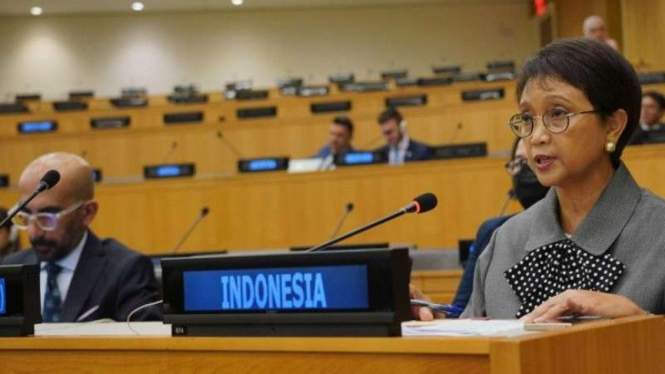 Menlu Retno Marsudi di Pertemuan Menteri Luar Negeri Gerakan Non-Blok, New York