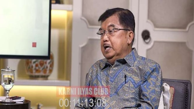 Mantan Wakil Presiden Jusuf Kalla di Karni Ilyas Club