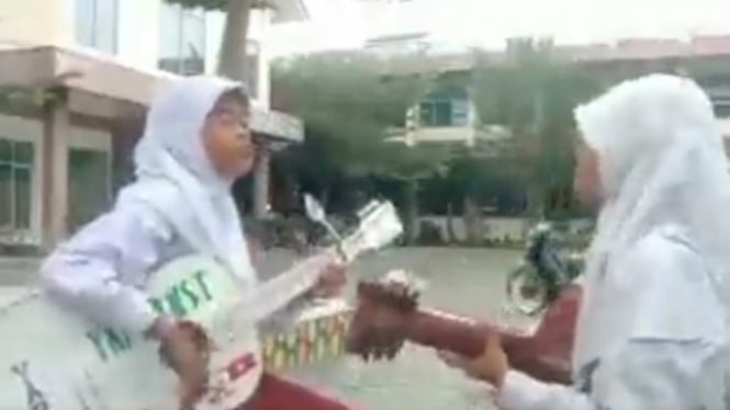 Viral Dua Anak SD Nyanyikan Lagu Namaku Sambo 