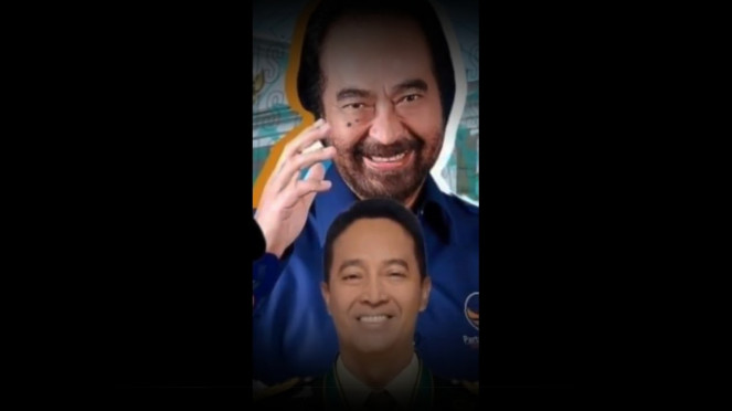 VIVA Militer: Foto Jenderal TNI Andika di spanduk Paloh. VIVA Militer: Foto Jenderal TNI Andika di spanduk Paloh.