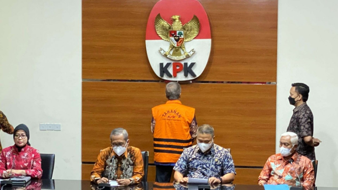 KPK menahan Hakim Agung Mahkamah Agung RI, Sudrajad Dimyati.