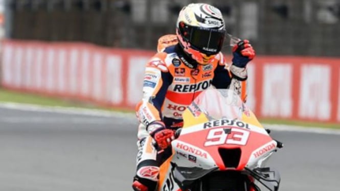 Pembalap Repsol Honda, Marc Marquez di MotoGP Jepang