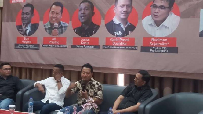 Diskusi politik soal perang infrastruktur di D'Hotel Jakarta oleh LSPI