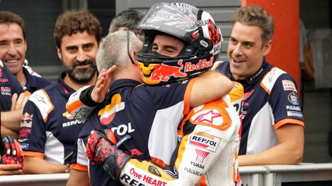 Marc Marquez usai Kualifikasi MotoGP Jepang