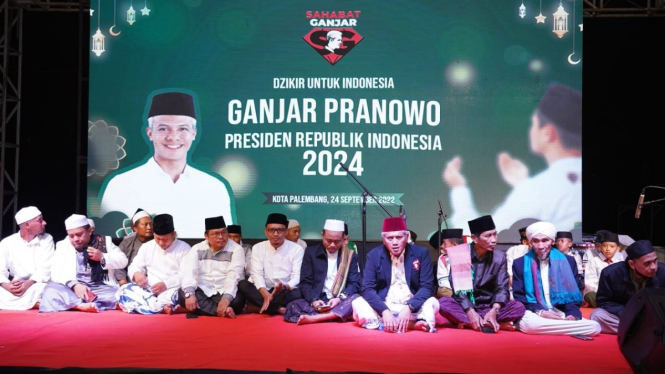 Istigasah dan selawat akbar di Palembang doakan Ganjar Pranowo di Pilpres 2024.